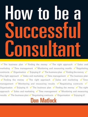 cover image of How to Be a Successful Consultant